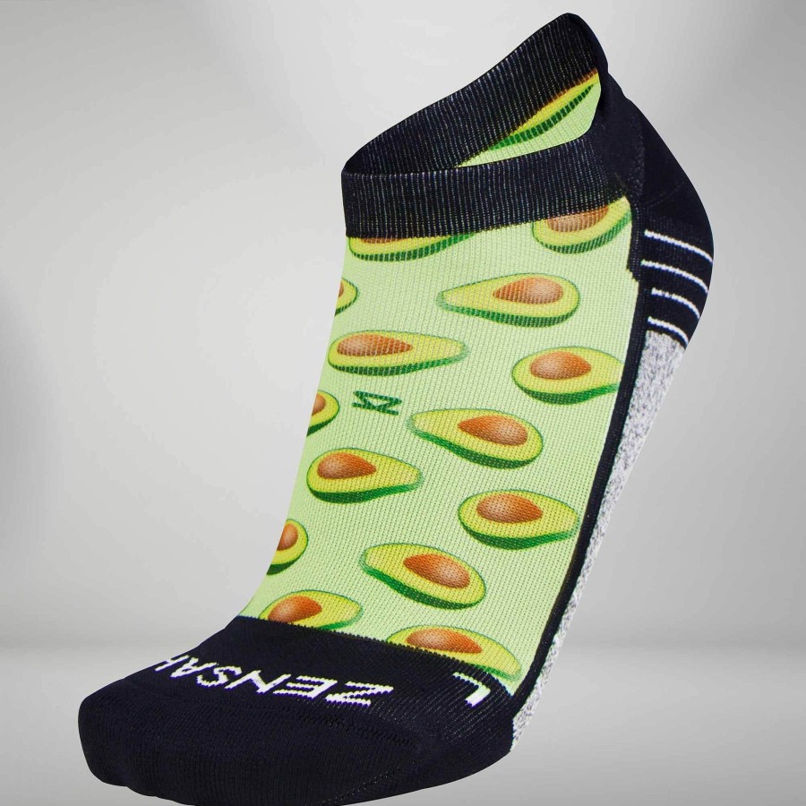 Limited Edition Zensah | Avocado Socks (No Show) Lime Green