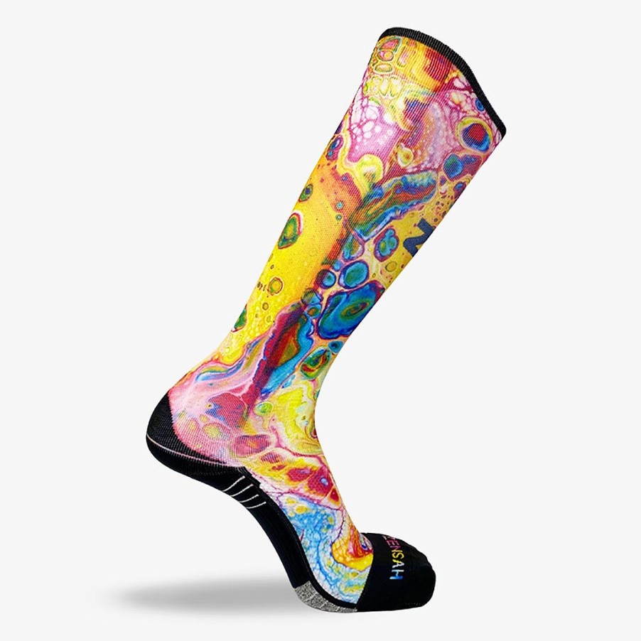 Limited Edition Zensah | Abstract Art Compression Socks (Knee-High) Multi