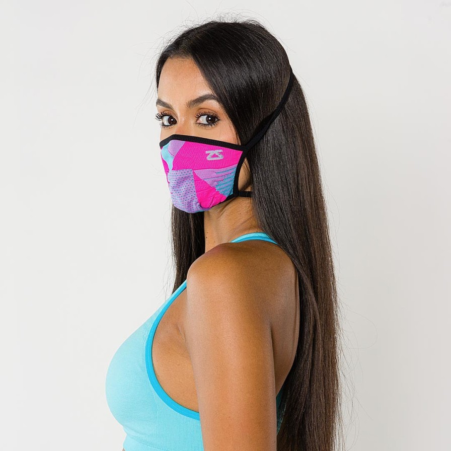 Men Zensah | Women'S Petite Performance Face Mask Miami Shapes