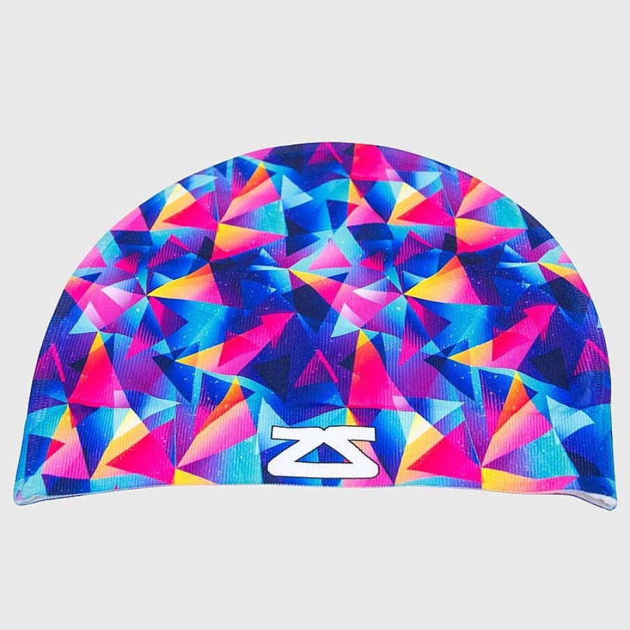 Limited Edition Zensah | Retro Triangles Skull Cap Beanie Yellow/Red