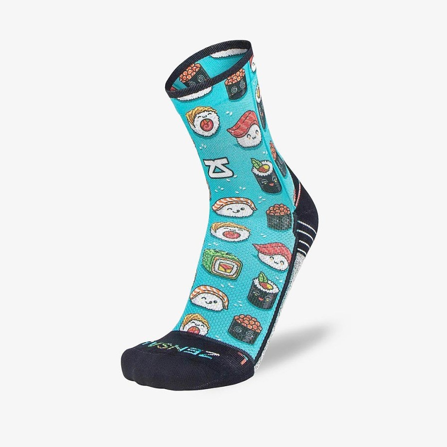 Men Zensah | Sushi Socks (Mini Crew) Teal