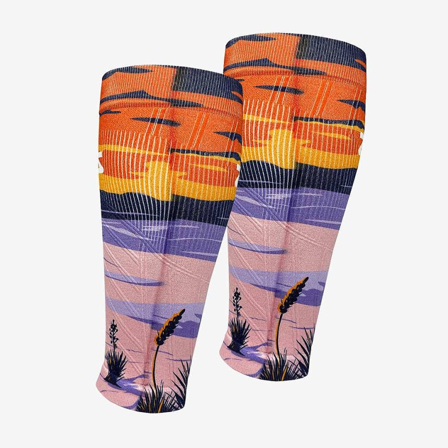 Men Zensah | Southwest Sands Compression Leg Sleeves Orange/Purple