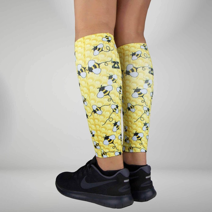 Limited Edition Zensah | Bumblebees Compression Leg Sleeves Yellow