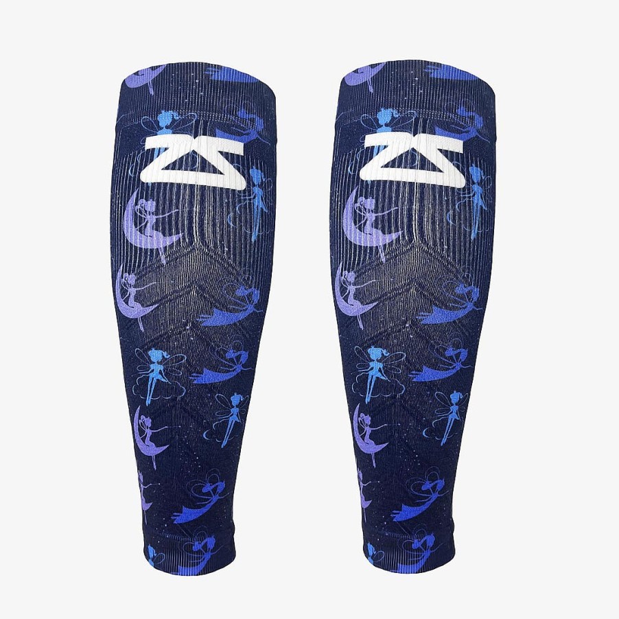 Men Zensah | Fairy Princesses Compression Leg Sleeves Navy