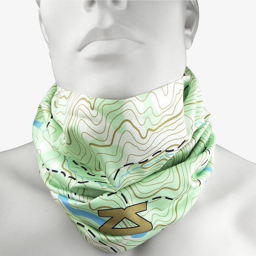 Men Zensah | Topography Multi-Use Neck Gaiter & Headwear Green