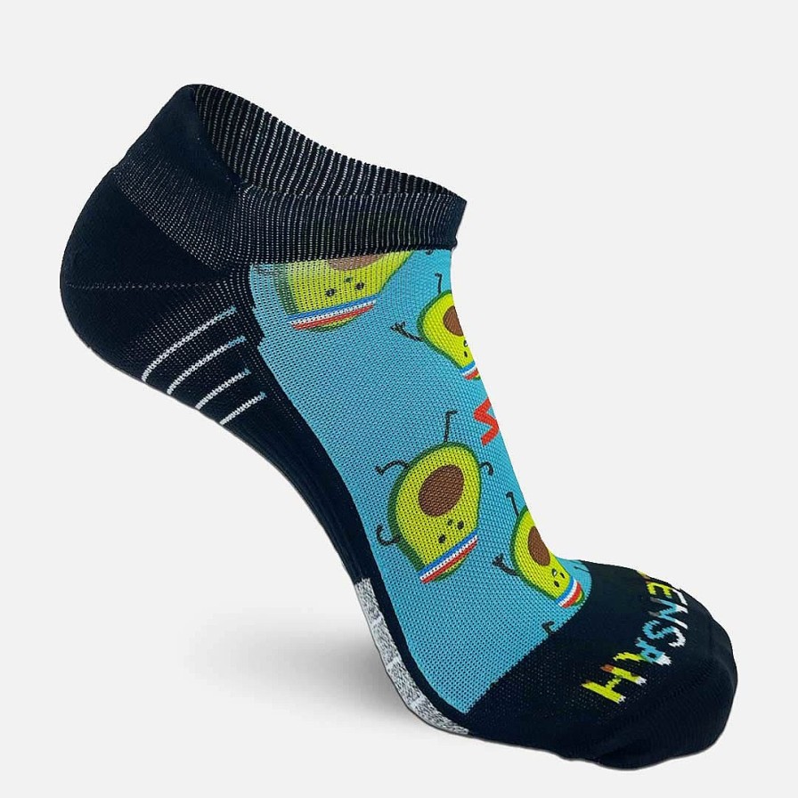 Limited Edition Zensah | Avocardio Running Socks (No Show) Teal