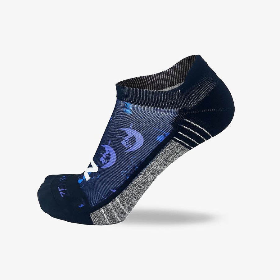 Men Zensah | Fairy Princesses Running Socks (No Show) Navy