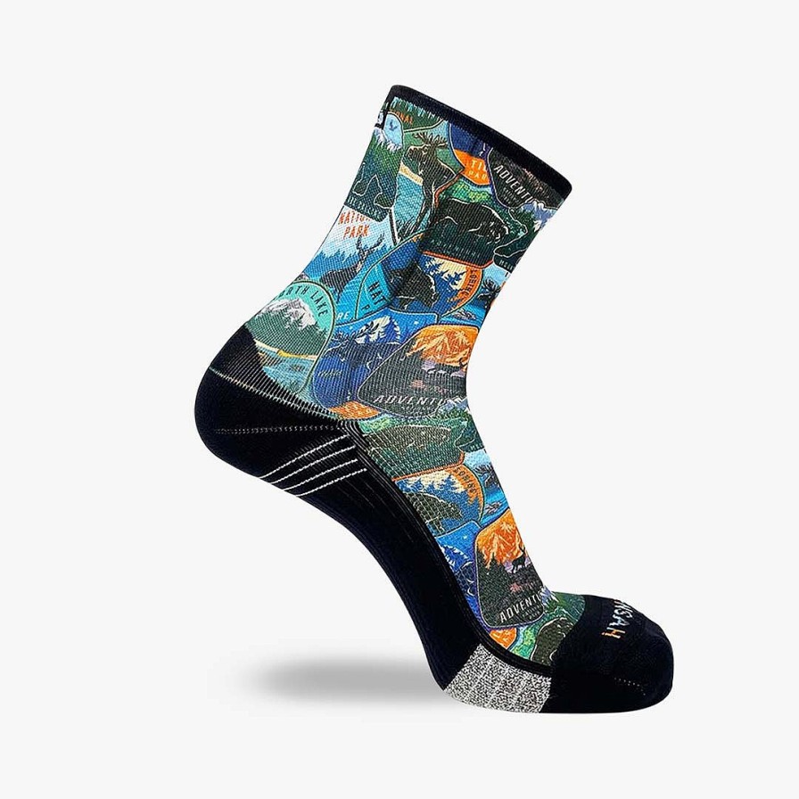 Men Zensah | National Parks Socks (Mini-Crew) Evergreen