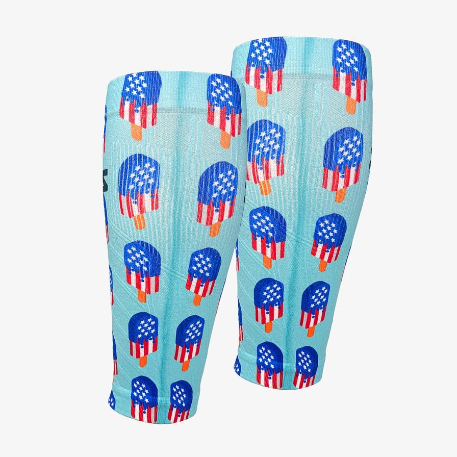 Limited Edition Zensah | Usa Ice Cream Bars Compression Leg Sleeves Teal