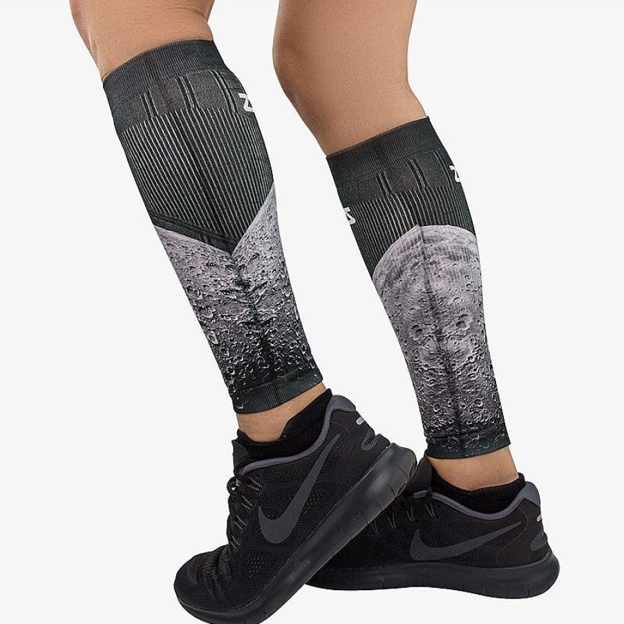 Men Zensah | Moon Compression Leg Sleeves Black