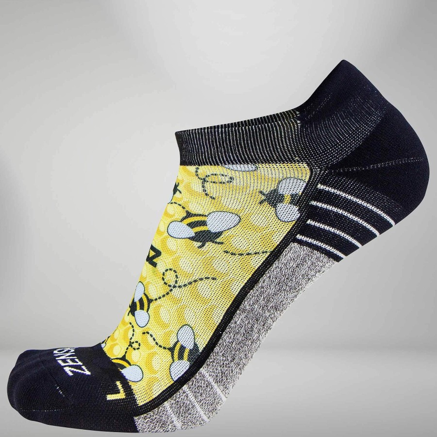 Men Zensah | Bumblebees Socks (No Show) Yellow