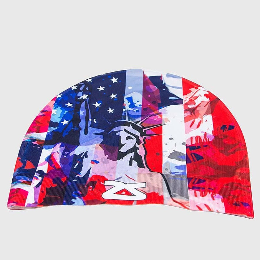 Limited Edition Zensah | Usa Liberty Skull Cap Beanie Red/Blue