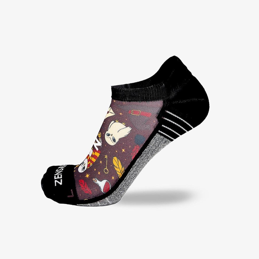 Men Zensah | Wizard Harry Vibes Running Socks (No Show) Brown