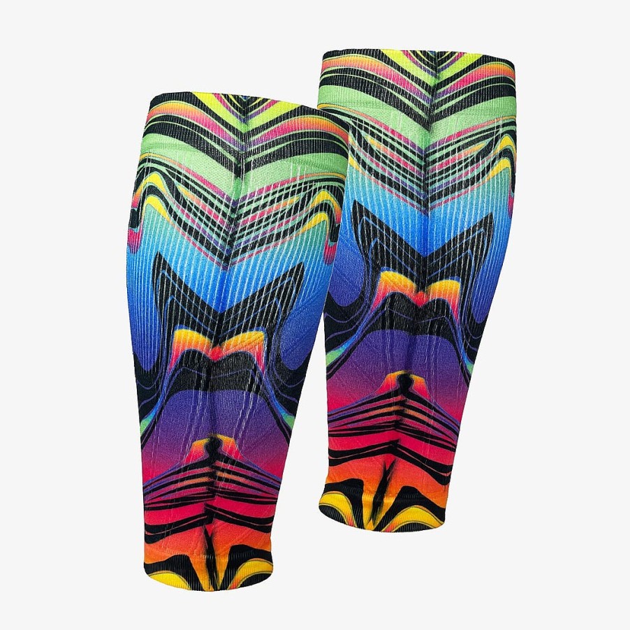 Men Zensah | 2024 Rainbow Swirls Ambassador Compression Leg Sleeves Multi