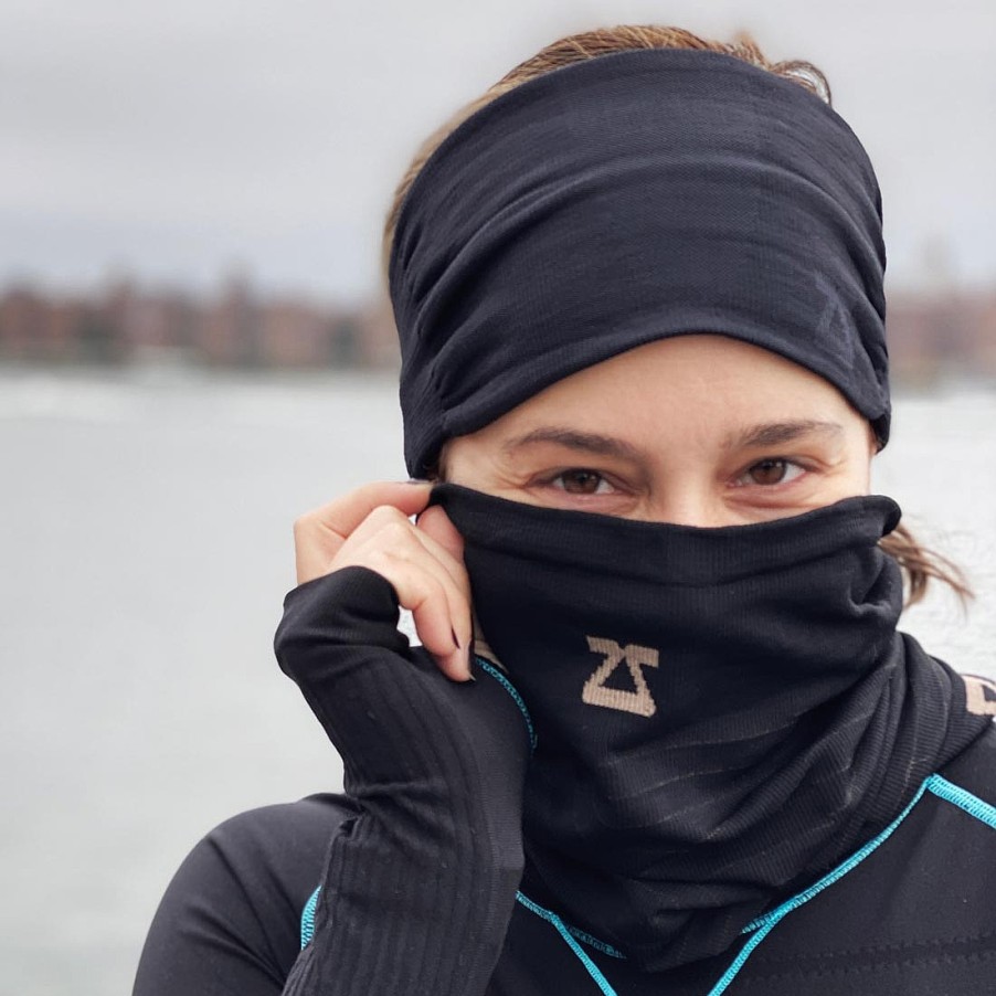 Men Zensah Accessories | Copper Neck Gaiter Black