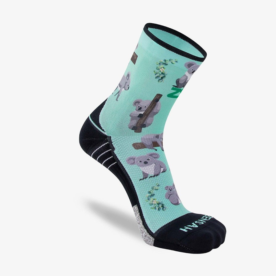 Limited Edition Zensah | Koala Running Socks (Mini-Crew) Mint