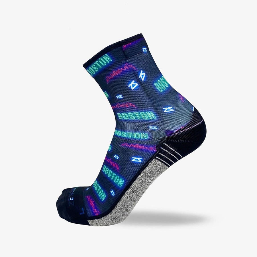 Limited Edition Zensah | Socks (Mini-Crew) Neon Boston