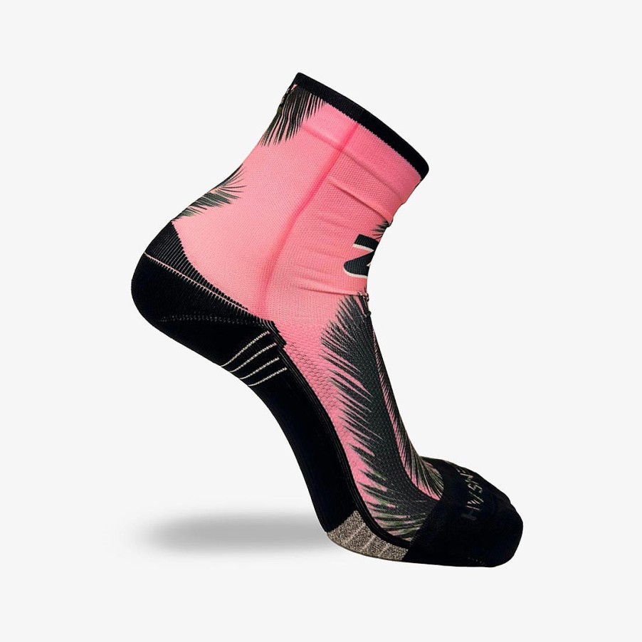 Limited Edition Zensah | Jungle Miami Socks (Mini-Crew) Rosy