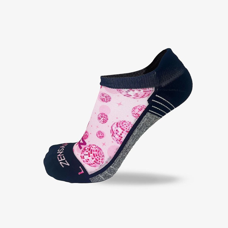 Men Zensah | Disco Party Running Socks (No Show) Rosy