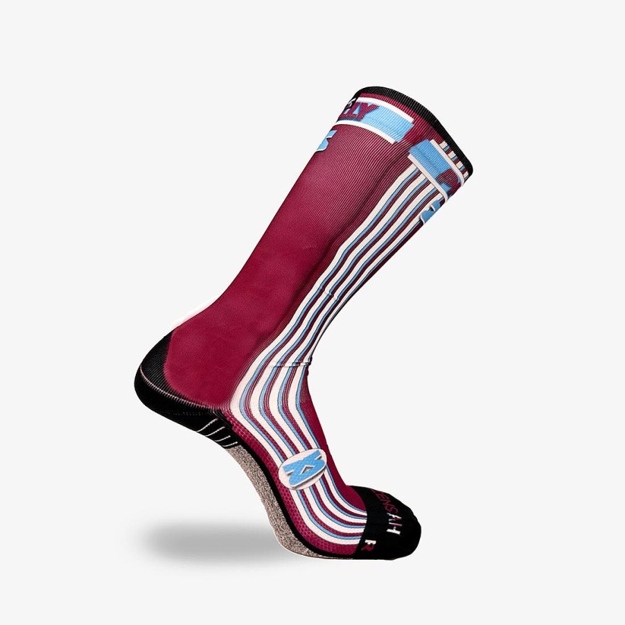 Men Zensah | Old School Philadelphia Compression Socks (Knee-High) Wine