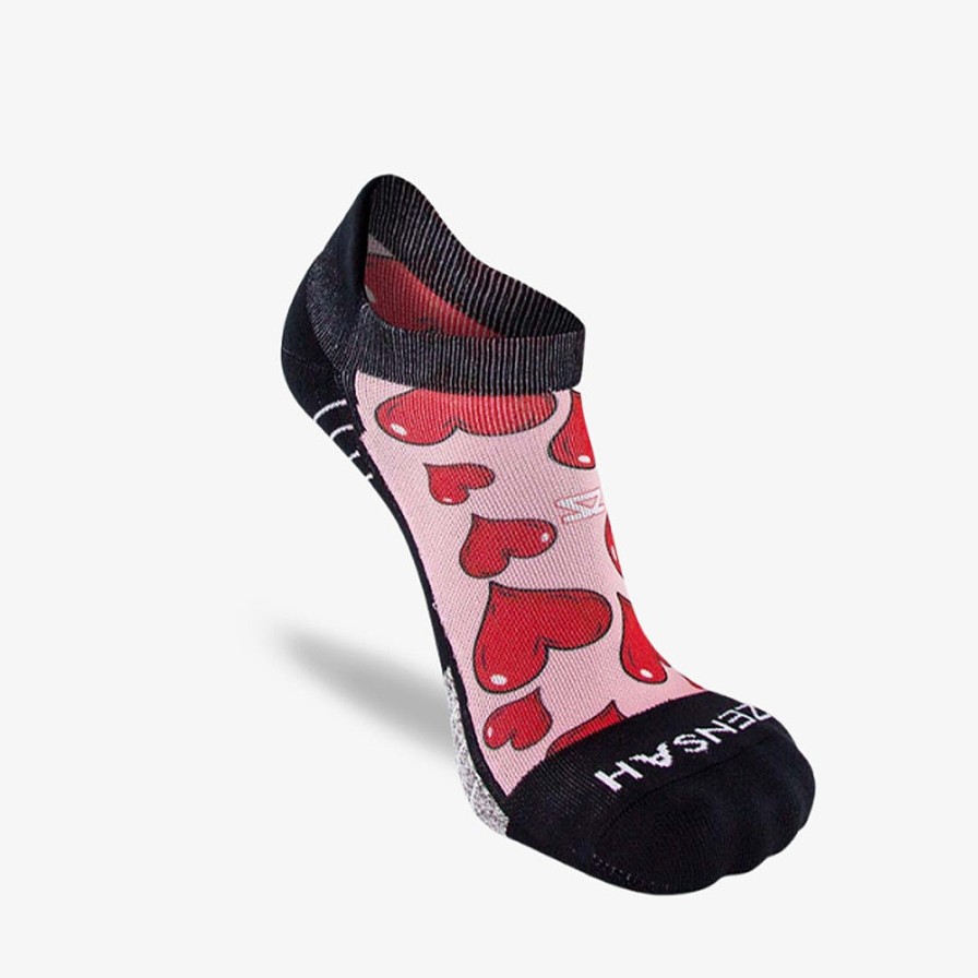 Men Zensah | Hearts Valentine'S Socks (No Show) Pink