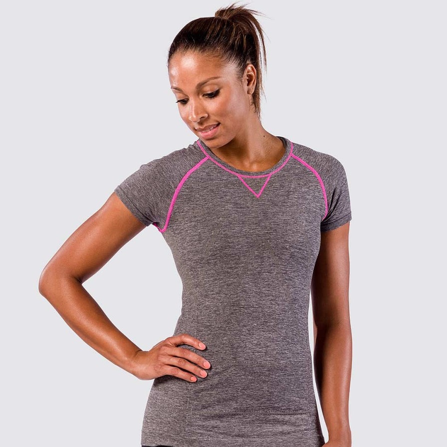 Women Zensah Sports Bras & Tops | Run Seamless Short Sleeve