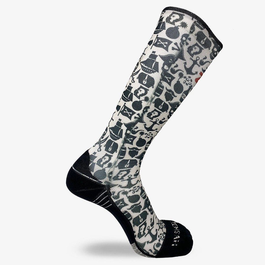 Limited Edition Zensah | Pirate Vibes Compression Socks (Knee-High) Ivory