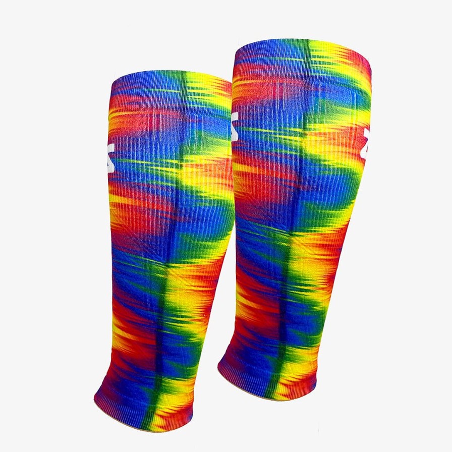 Limited Edition Zensah | Rainbow Gradient Compression Leg Sleeves Multi