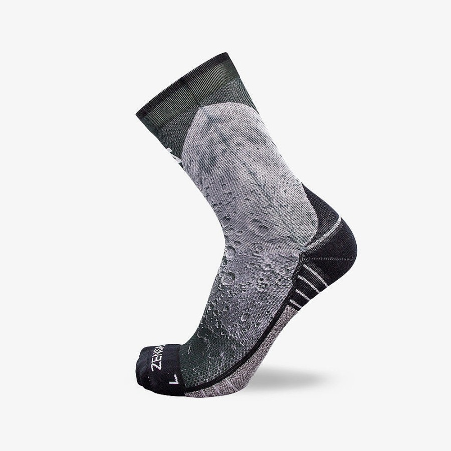 Men Zensah | Moon Socks (Mini-Crew) Black