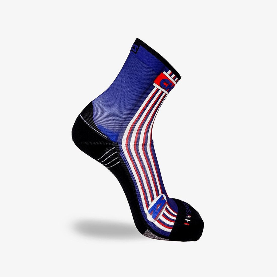 Men Zensah | Old School Chicago Socks (Mini-Crew) Navy