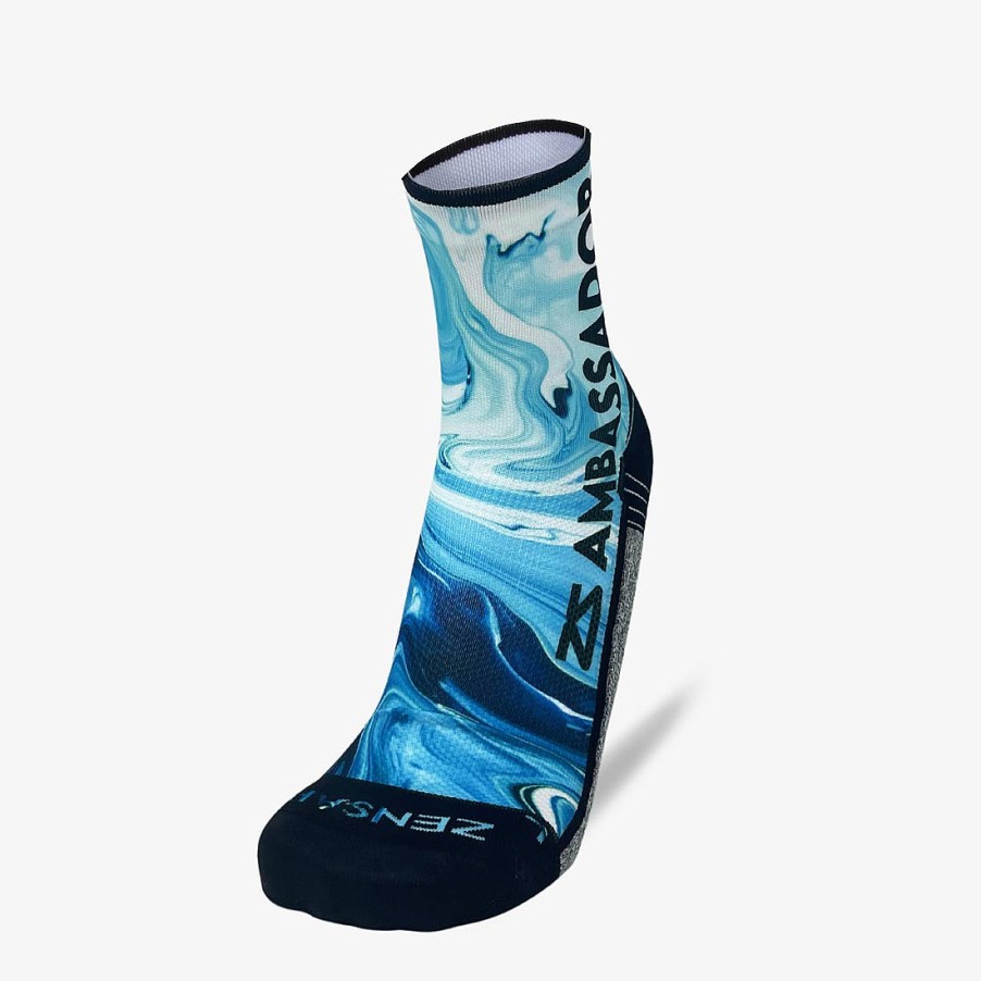 Limited Edition Zensah | 2023 Zs Ambassador Socks (Mini-Crew) Blues