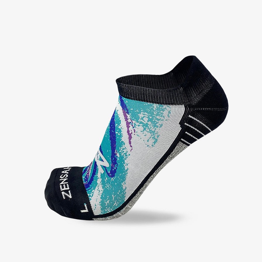 Men Zensah | Solo Jazz Running Socks (No Show) White