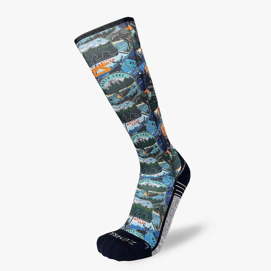 Limited Edition Zensah | National Parks Compression Socks (Knee-High) Evergreen