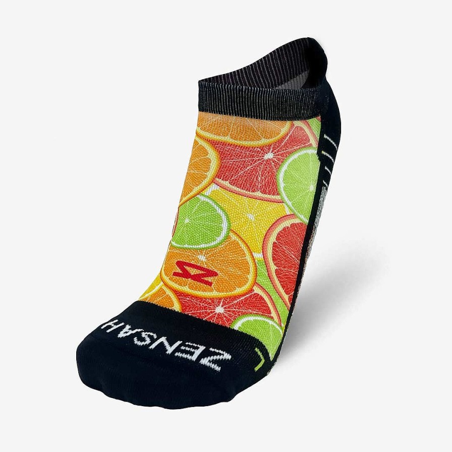 Limited Edition Zensah | Citrus Running Socks (No Show) Multi