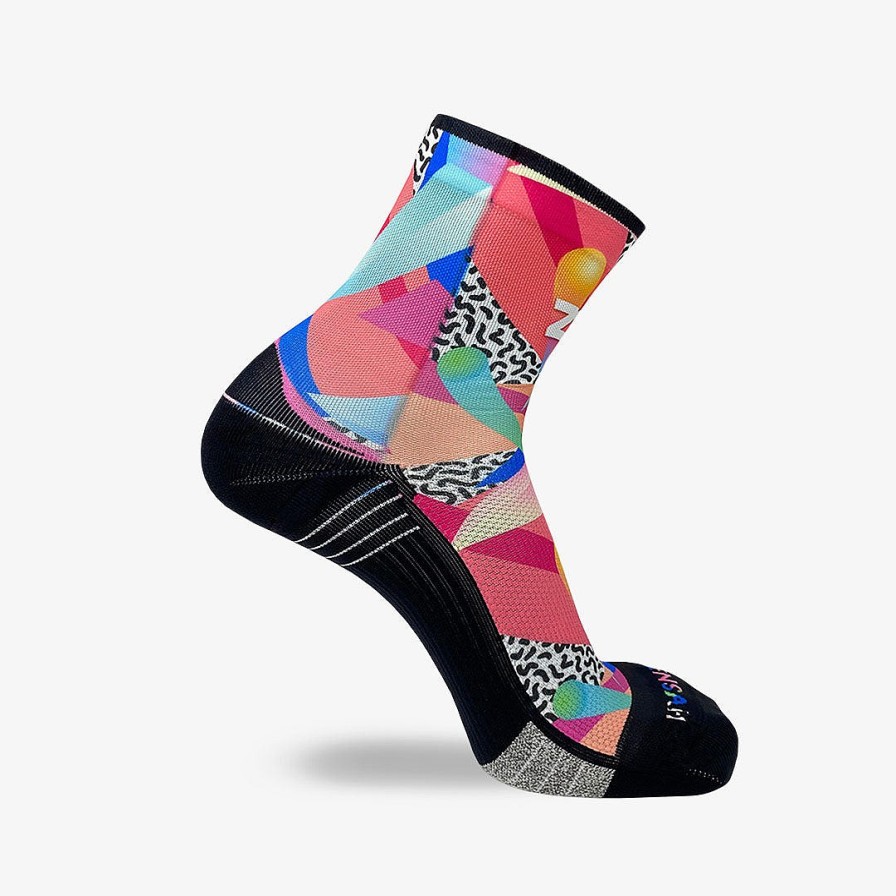 Men Zensah | Retro Shapes Socks (Mini-Crew) Multi