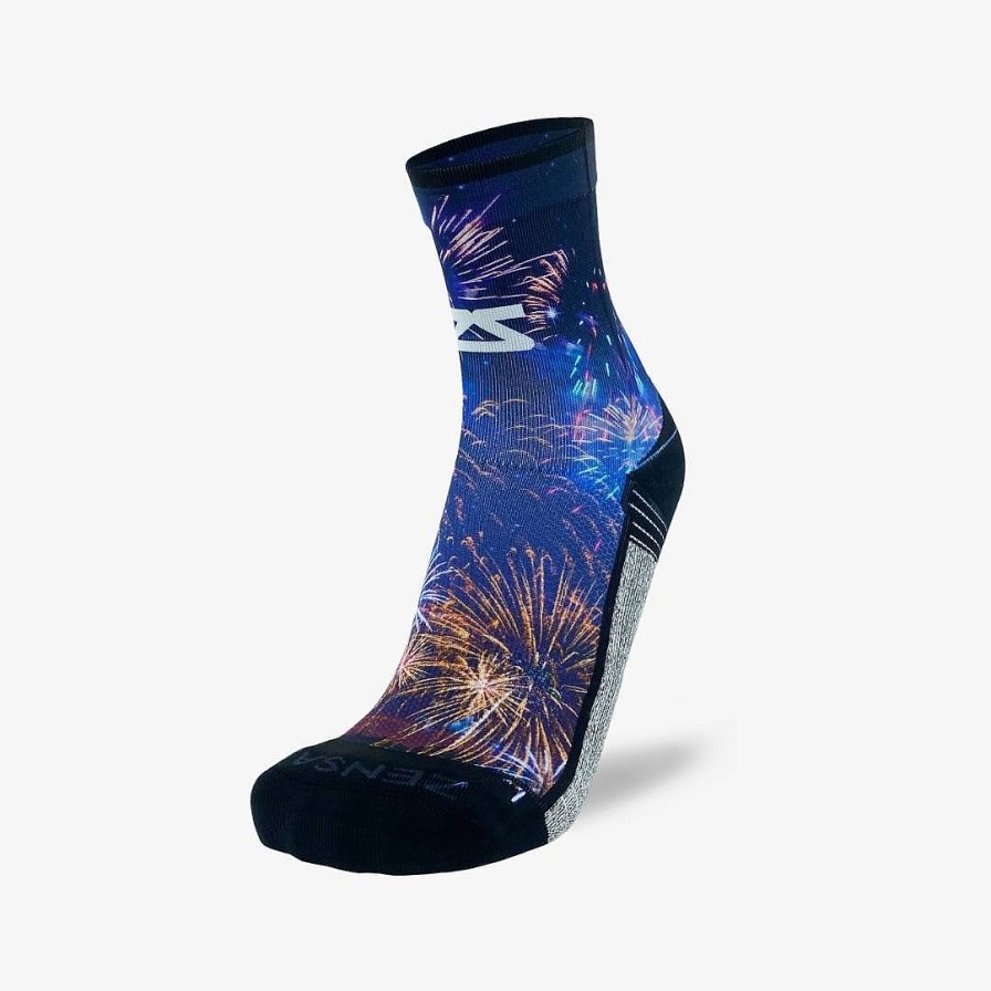 Men Zensah | Fireworks Socks (Mini-Crew) Navy