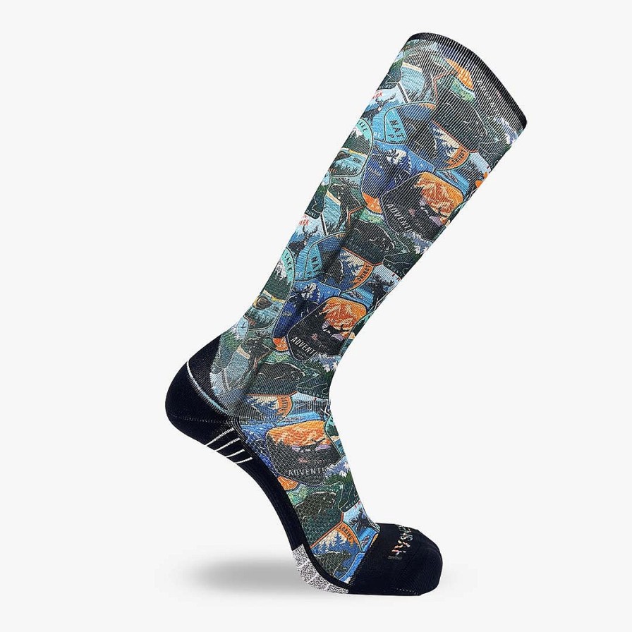 Men Zensah | National Parks Compression Socks (Knee-High) Evergreen