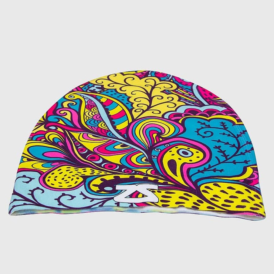 Men Zensah Accessories | Groovy Skull Cap Beanie Aqua/Pink/Yellow