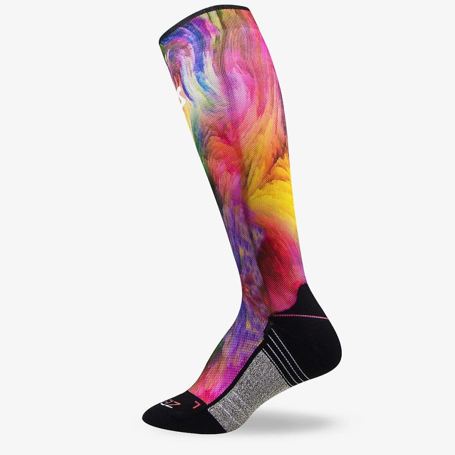 Limited Edition Zensah | Color Explosion Compression Socks (Knee-High) Multi