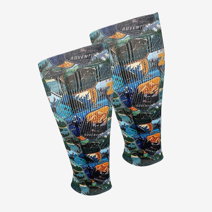 Men Zensah | National Parks Compression Leg Sleeves Evergreen