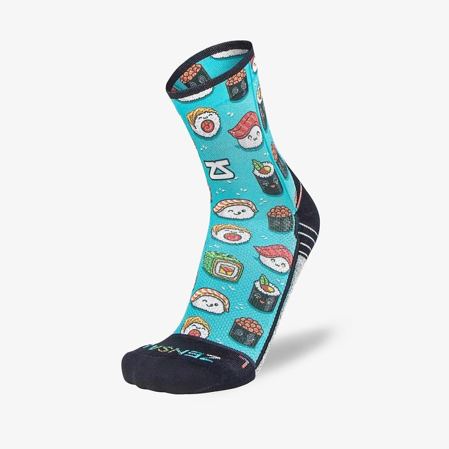 Limited Edition Zensah | Sushi Socks (Mini Crew) Teal