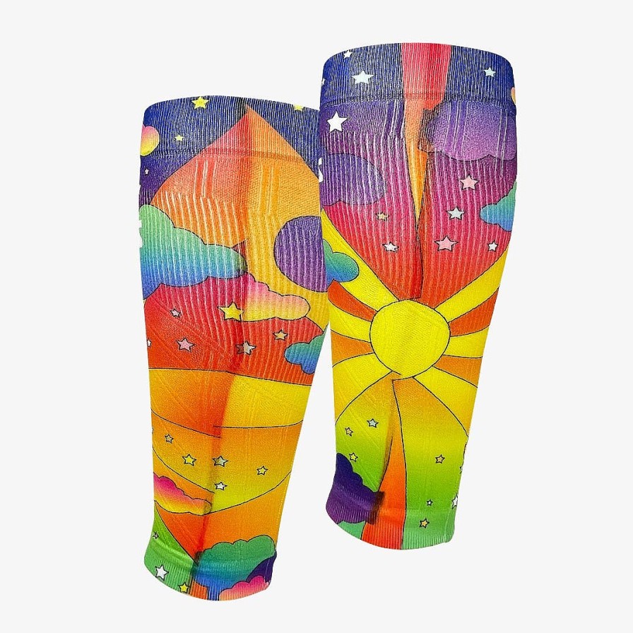 Men Zensah | 70S Scene Compression Leg Sleeves Multi