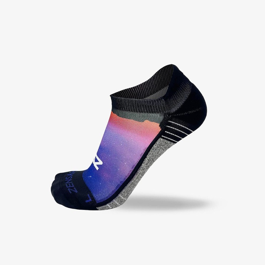 Limited Edition Zensah | Night Sky Running Socks (No Show) Pink/Purple