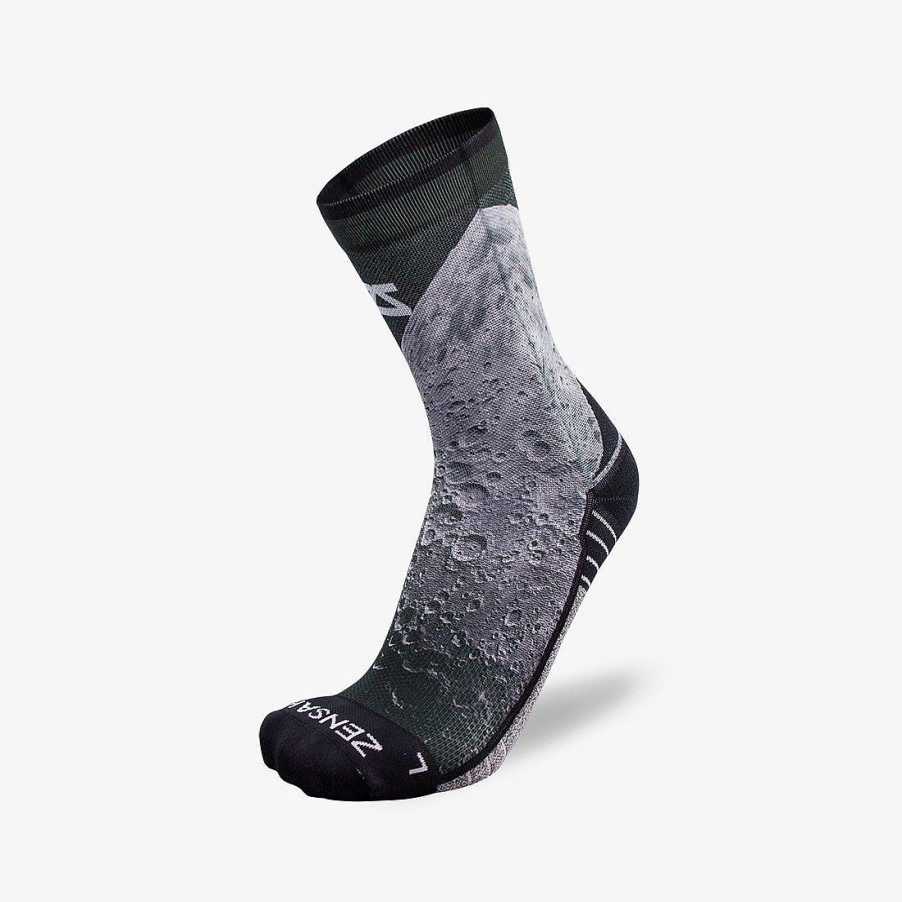 Men Zensah | Moon Socks (Mini-Crew) Black