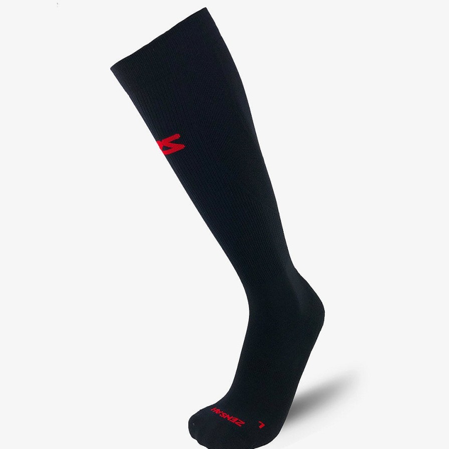 Women Zensah Compression Socks | Infrared Compression Socks Black/Infrared