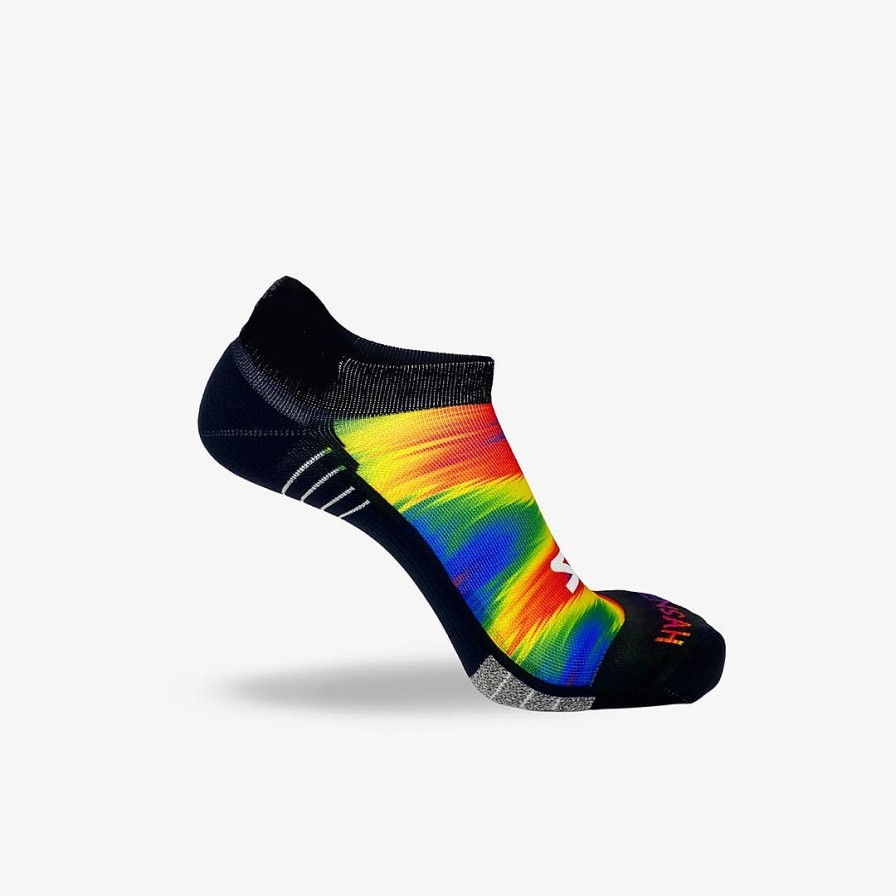 Men Zensah | Rainbow Gradient Running Socks (No Show) Multi