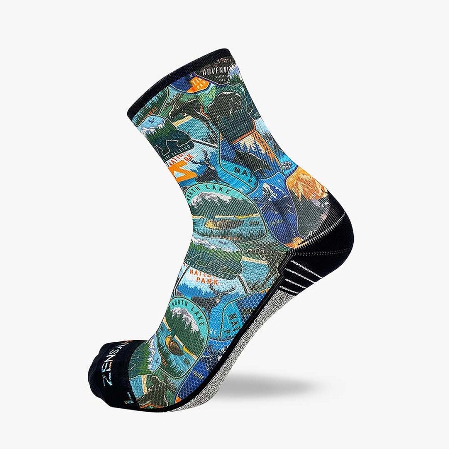 Limited Edition Zensah | National Parks Socks (Mini-Crew) Evergreen