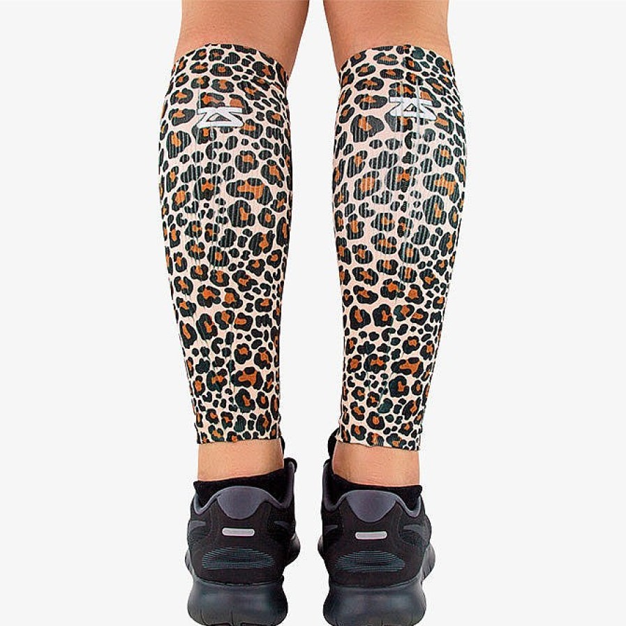 Limited Edition Zensah | Leopard Compression Leg Sleeves Beige