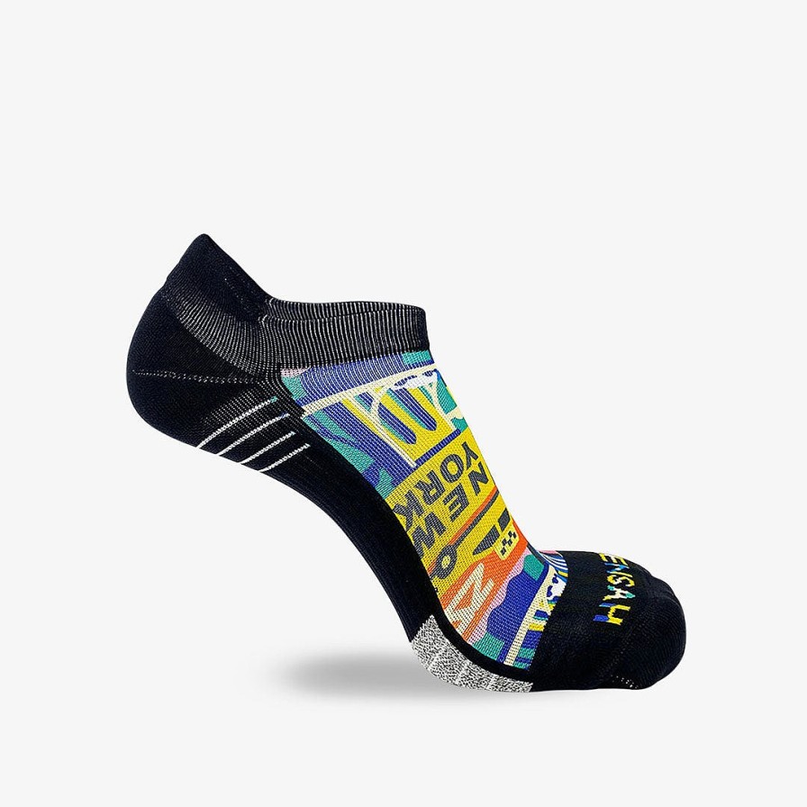 Limited Edition Zensah | New York Blocks Running Socks (No Show) Multi