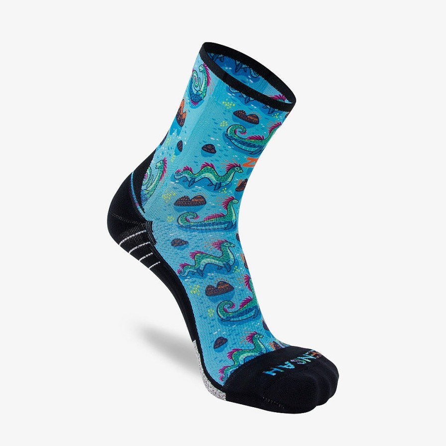 Men Zensah | Loch Ness Monsters Socks (Mini-Crew) Turquoise